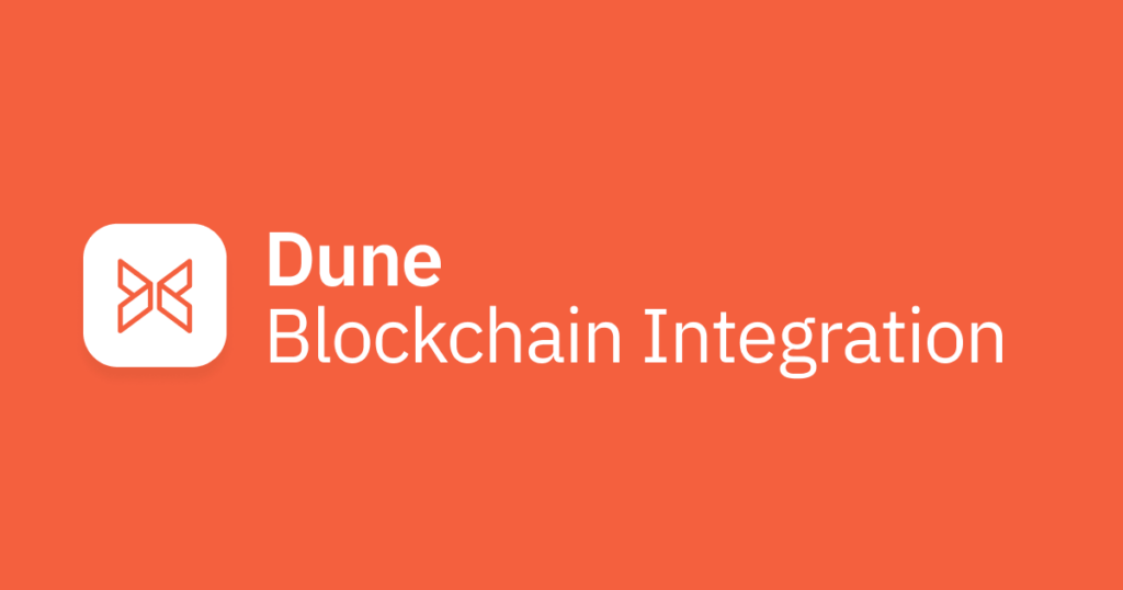 Dune Launches Catalyst For Blockchain