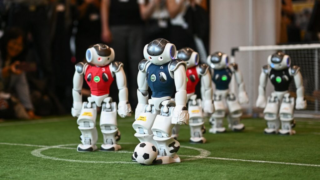 Robots Play Soccer at Geneva AI Expo