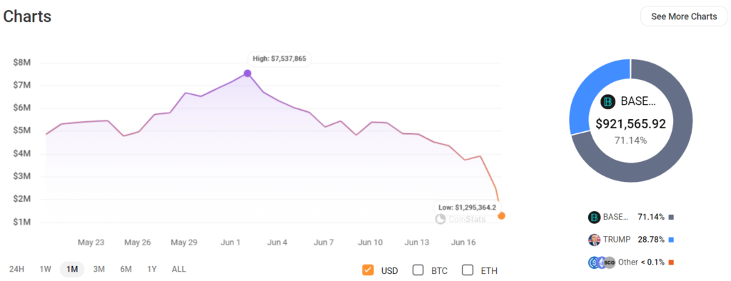 Wallet “0x52C0,” holdings. Source: CoinStats