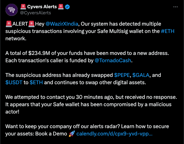 Source: Cyvers Alerts
