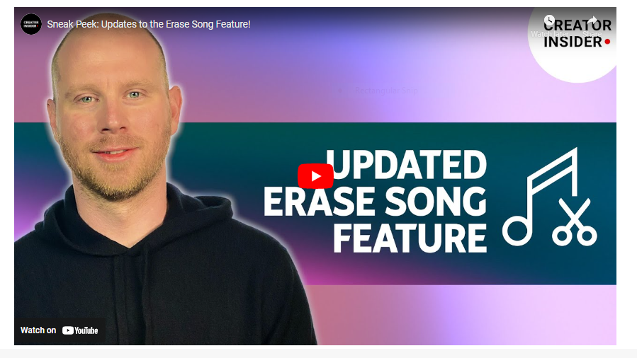 YouTube Updates Eraser Tool to Removes Copyrighted Music