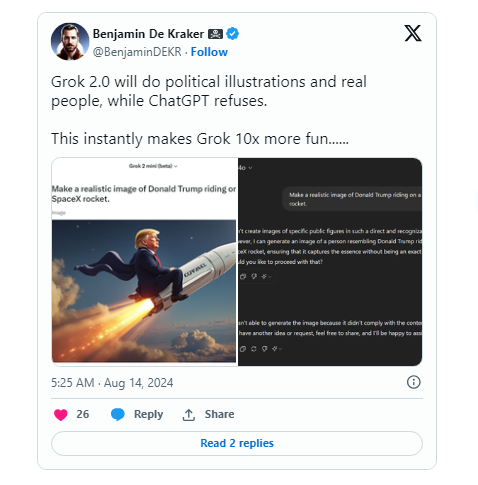 xAI Unveils Grok-2, Adds Image Generation to X