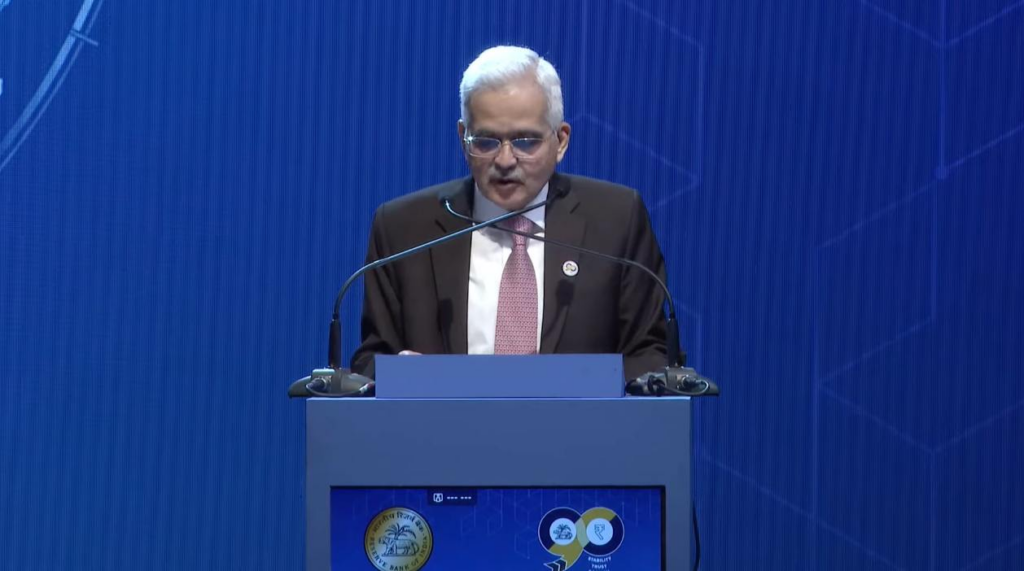 Reserve Bank governor Shri Shaktikanta Das at the Global Conference on DPI and Emerging Technologies. Source: YouTube