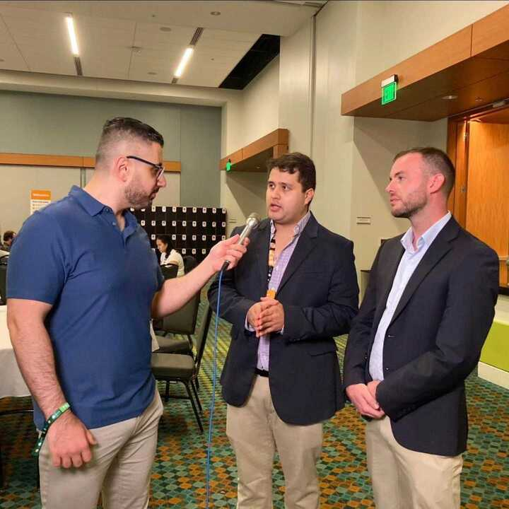 Cointelegraph’s Bourgi interviewing Correra and Cox of Nomad Capitalist. Source: Cointelegraph