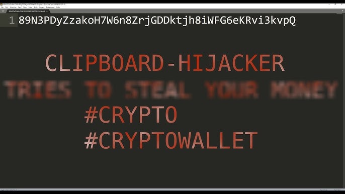 Clipboard Hijacking Malware: 