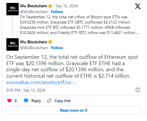 Spot Bitcoin ETFs See $39M Inflows - Protechbro