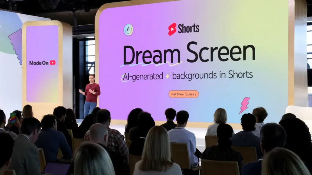 YouTube Shorts Dream Screen Generates AI Backgrounds