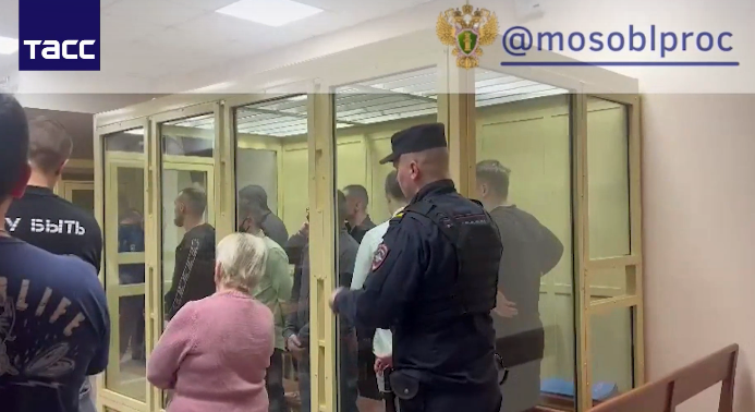 Scenes from the Hydra sentencing in a Moscow court. Source: TASS