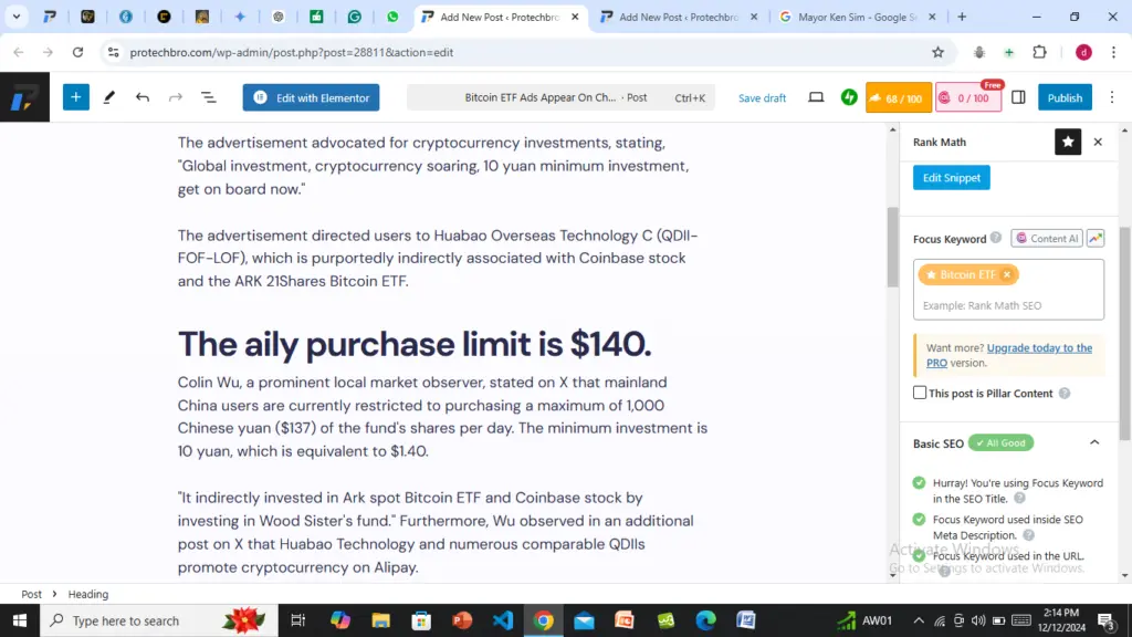 Coinbase and ARK 21Shares Bitcoin ETF showed up on Alipay’s homepage ad (translated with Google). Source: Colin Wu