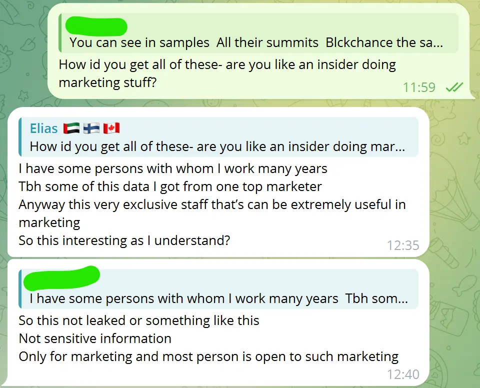 The data broker claims the sensitive personal information is “only for marketing.” Source: Elias Ahonen/Cointelegraph