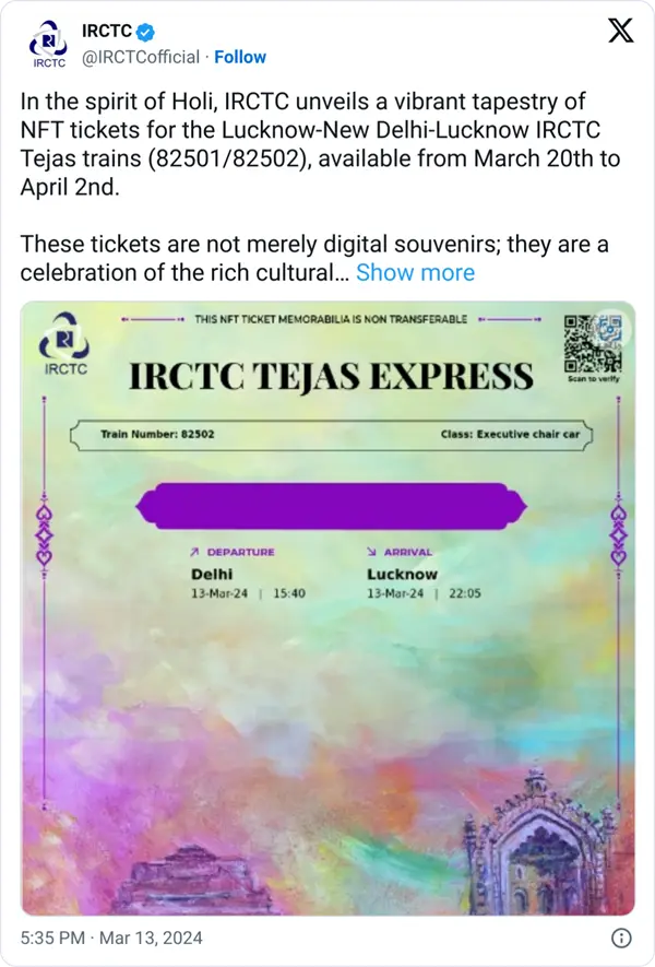 Source: IRCTC