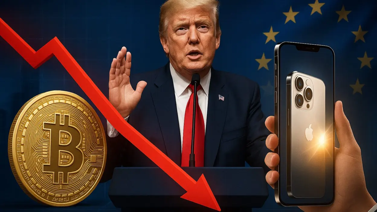 Bitcoin Slips as Trump Reveals iPhone, EU Tariffs