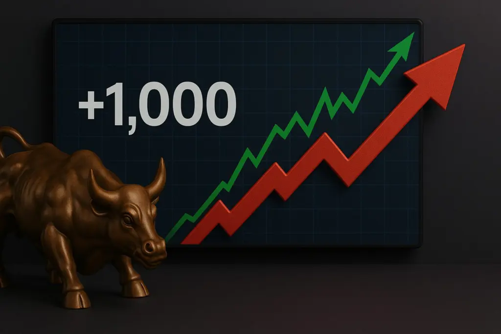 Dow Surges 1,000 Points on Trade Deal