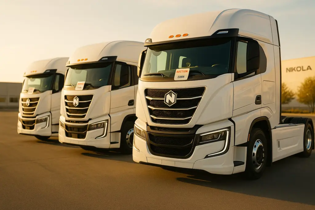 Nikola’s Hydrogen Trucks Head to Auction Block