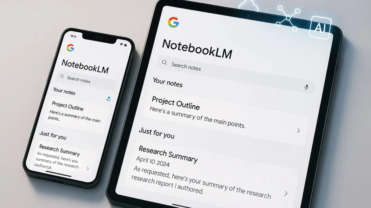 Google Releases NotebookLM App for Android, iOS