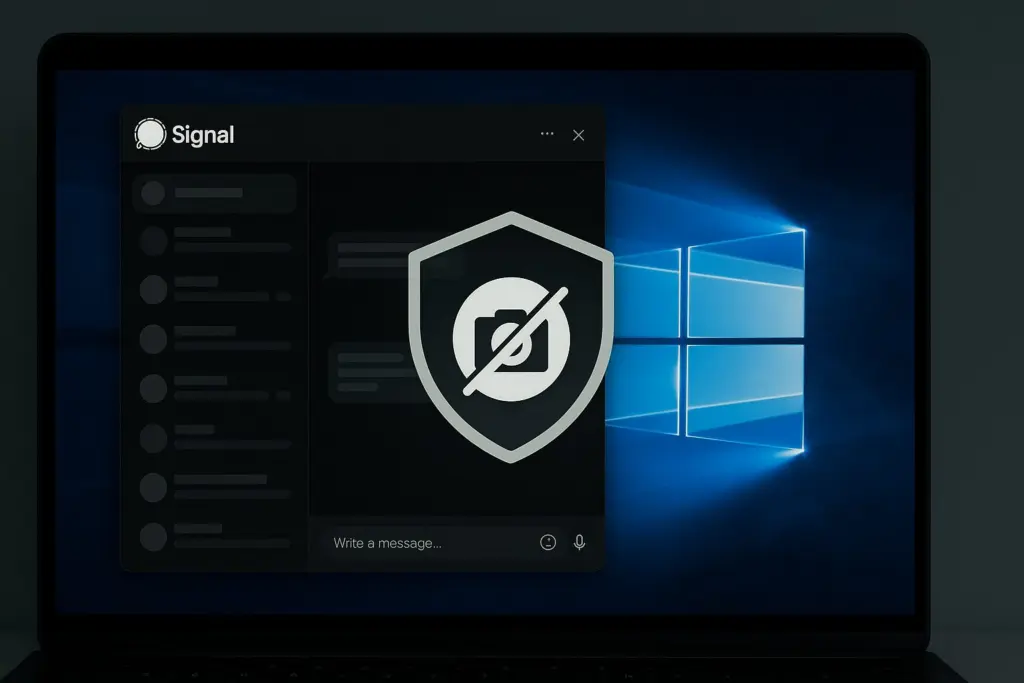 Signal Blocks Screenshot Capture in Windows Update