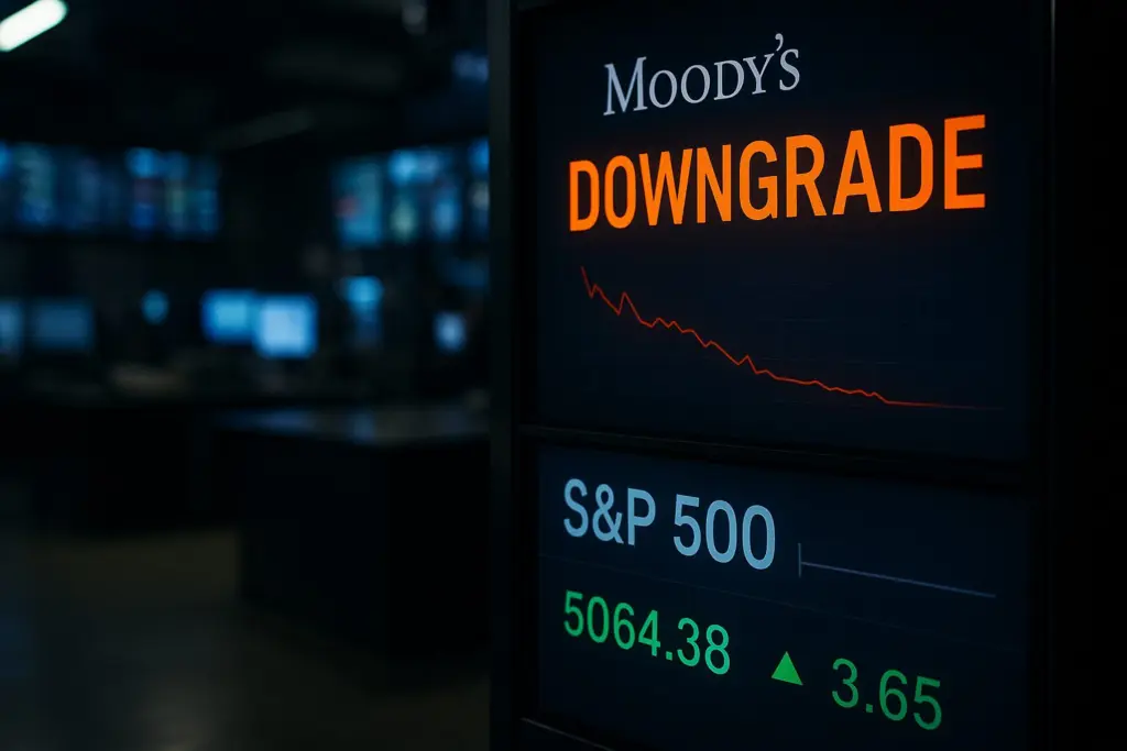 Stocks Steady as Moody’s Downgrades U.S. Credit