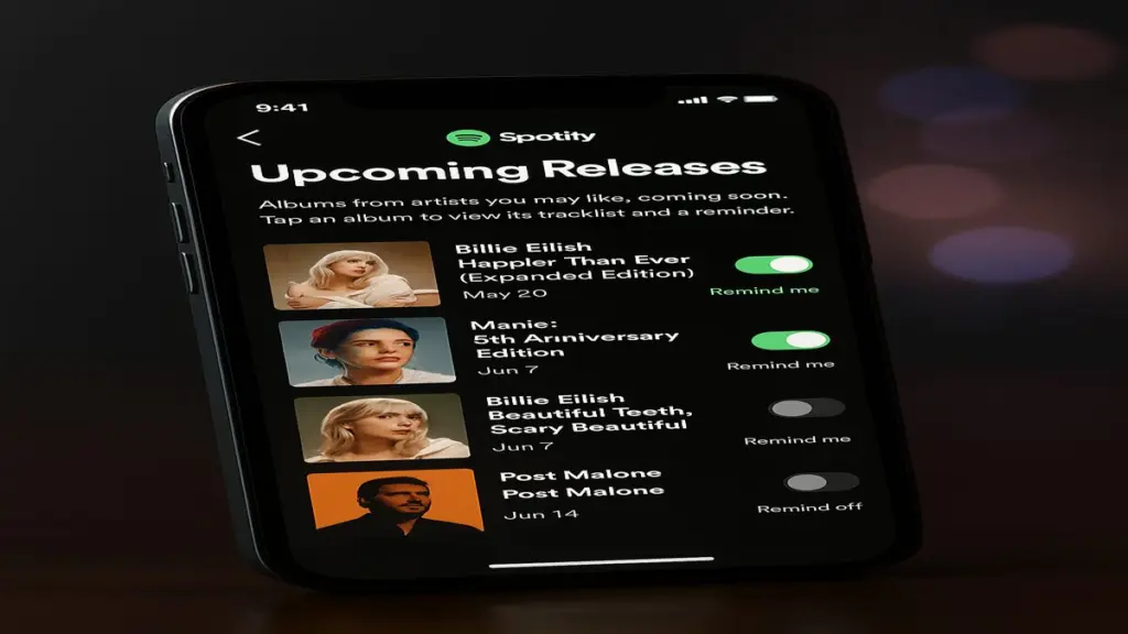 Spotify Adds Upcoming Releases Hub for New Albums
