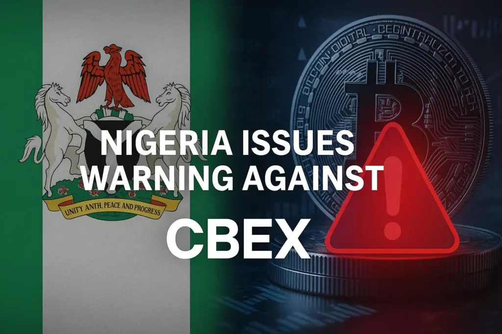 Nigeria Issues Warning Against CBEX Crypto Exchange