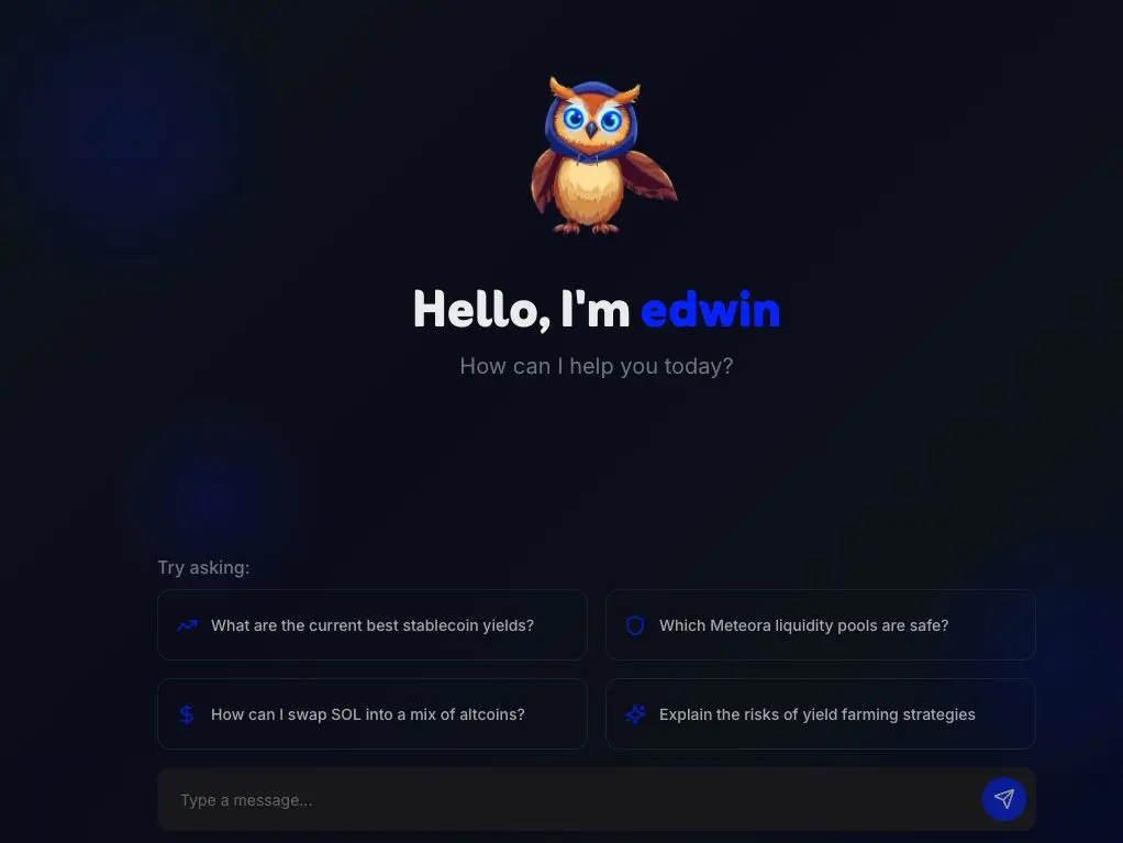A preview of Edwin’s terminal interface. Source: Edwin