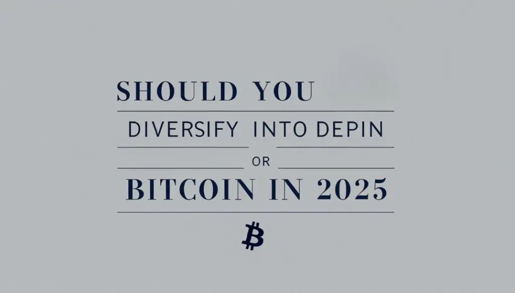 Should You Diversify into DePIN or Stick to Bitcoin in 2025?