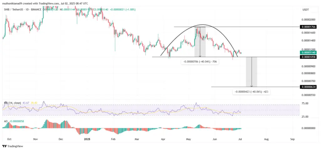 SHIB/USDT: 1-day Chart (Source: TradingView)