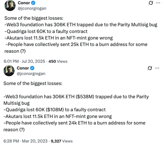 Ether Lost Forever Hits $3.4B, Coinbase Exec Warns - Protechbro: Top Stories on Bitcoin, Ethereum, Web3, & Blockchain