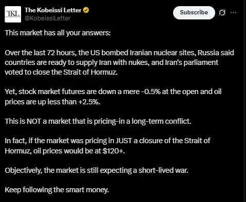 Source: Kobeissi Letter