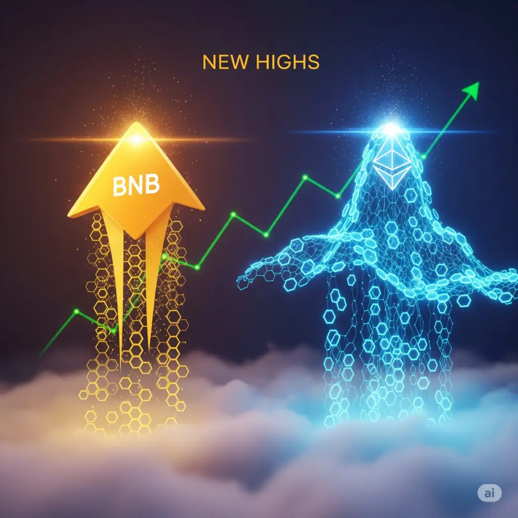 BNB, Ether Hit New Highs After Powell's Speech