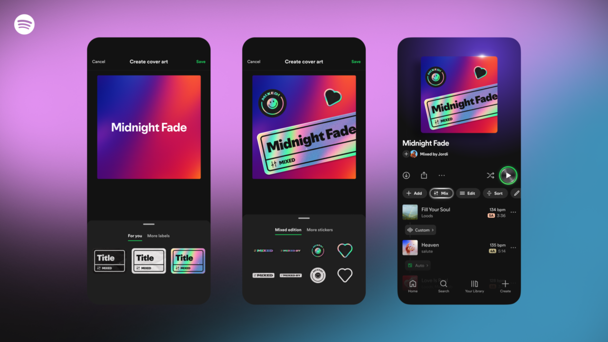 Spotify Adds Custom Playlist Transitions